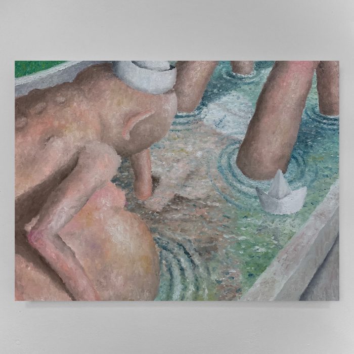 Il marinaio alle prese della coscienza, olio su tela, 60 x 80 cm, 2022, Euro 1400